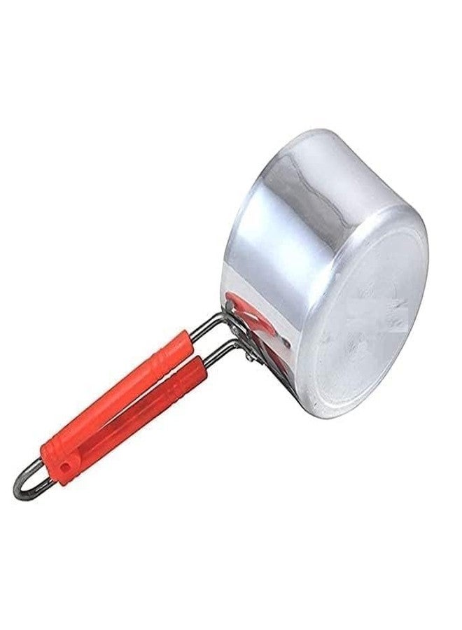 SHIFA CRAFT Aluminium Saucepan, 500ML, 1 Piece (Silver) Pure Aluminium Sauce PAN Tea PAN/Milk PAN (500 ML) - Image 1
